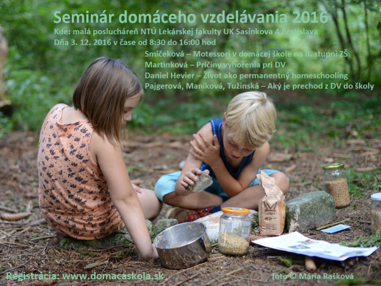 Seminár domáceho vzdelávania 2016