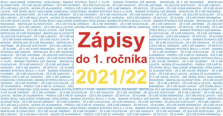 Prehľad termínov zápisu do 1. ročníka
