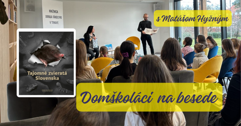 Domškoláci besedovali s autorom knihy Tajomné zvieratá Slovenska