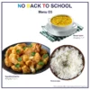 Menu O3 na No Back To School: kurací vývar s rezancami, vyprážaný karfiol a varená ryža